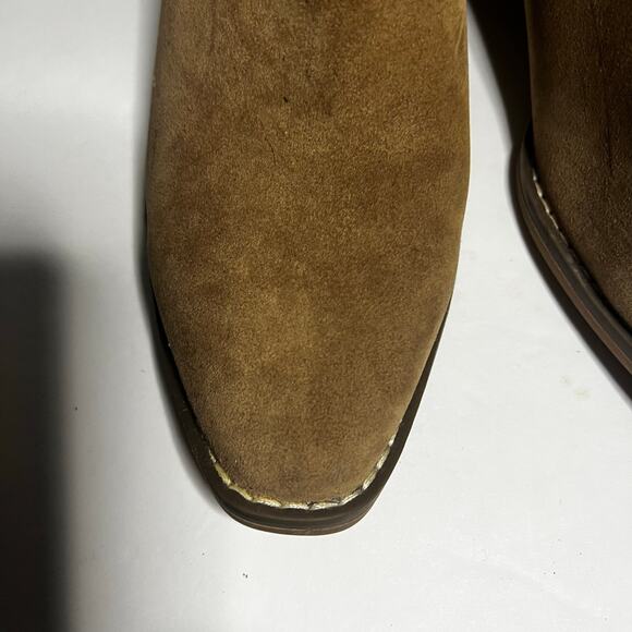 Universal Thread Women's Western Boots Tan Brown Faux Suede Leather Size 8.5 - Picture 16 of 16